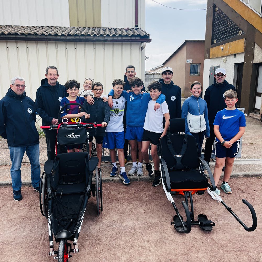 Achat de quatre joëlettes pour permettre à des personnes en situation de handicap de participer à des courses